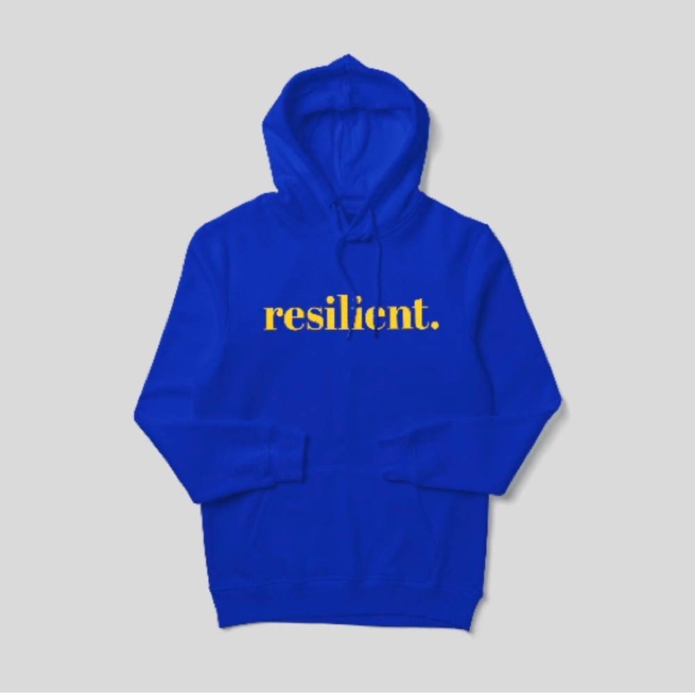 “Resilient” Hoodie. Multiple Sizes available. Perfect for teams, sports moms